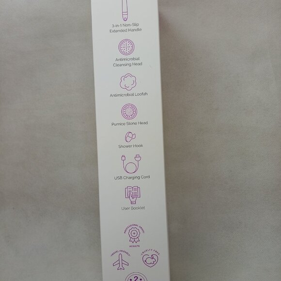 - NERA - Power Shower Brush - 3-in-1 Multifunction Back & Body White - 3-in-1 - Picture 4 of 9